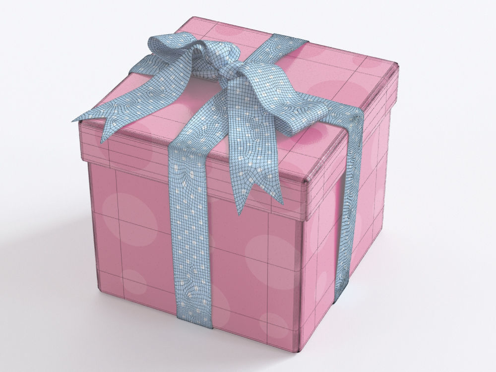 Gift boxes with bows part 1 3D model_12