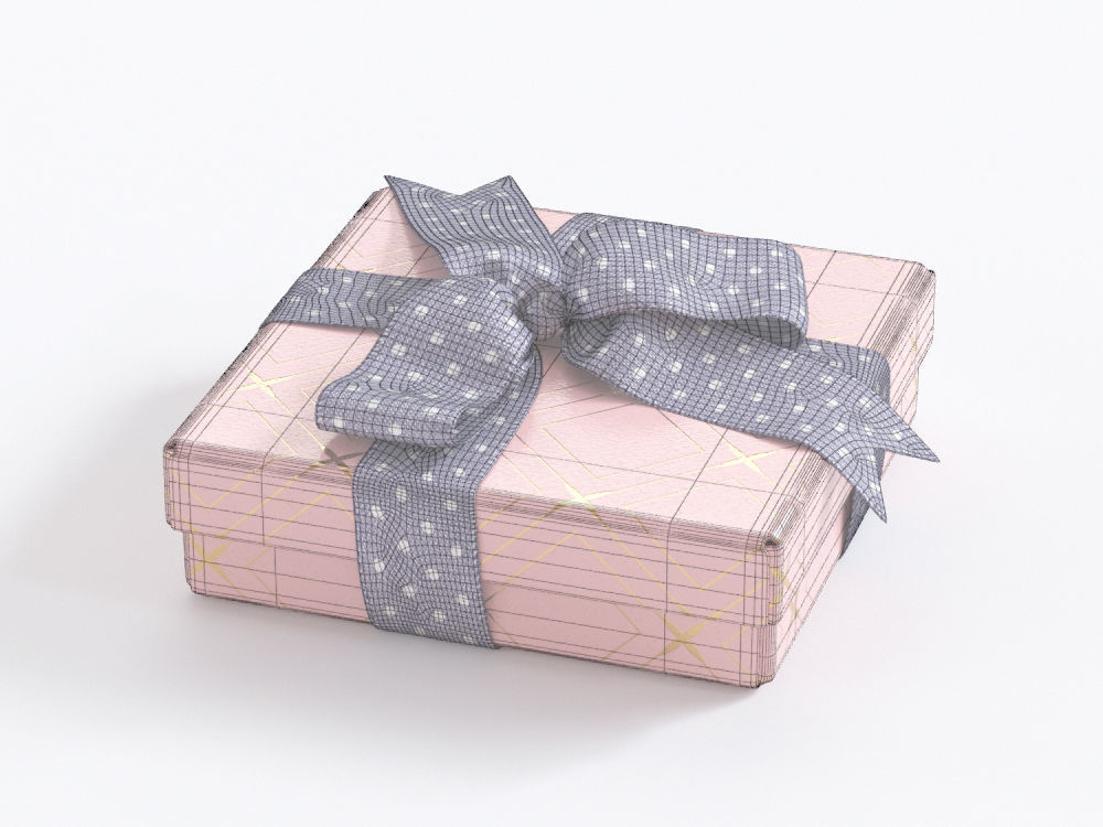 Gift boxes with bows part 1 3D model_8
