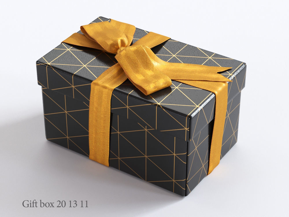 Gift boxes with bows part 1 3D model_1