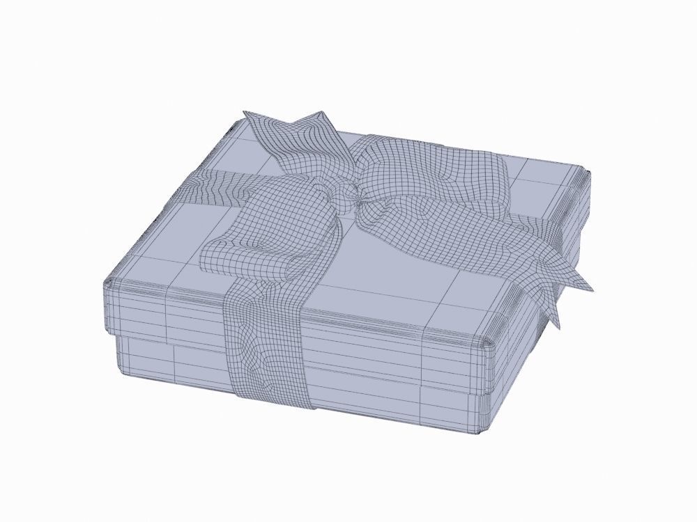 Gift boxes with bows part 1 3D model_9