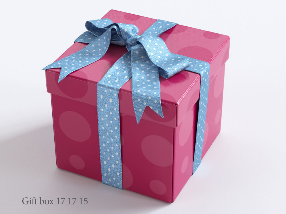 Gift boxes with bows part 1 3D model_10