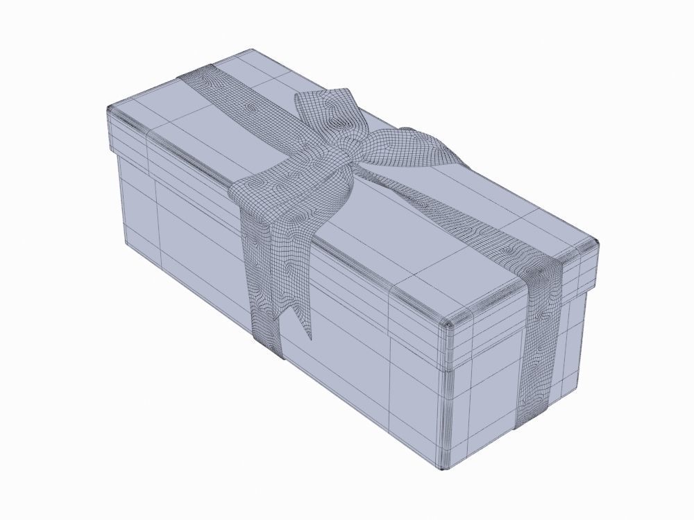 Gift boxes with bows part 1 3D model_24
