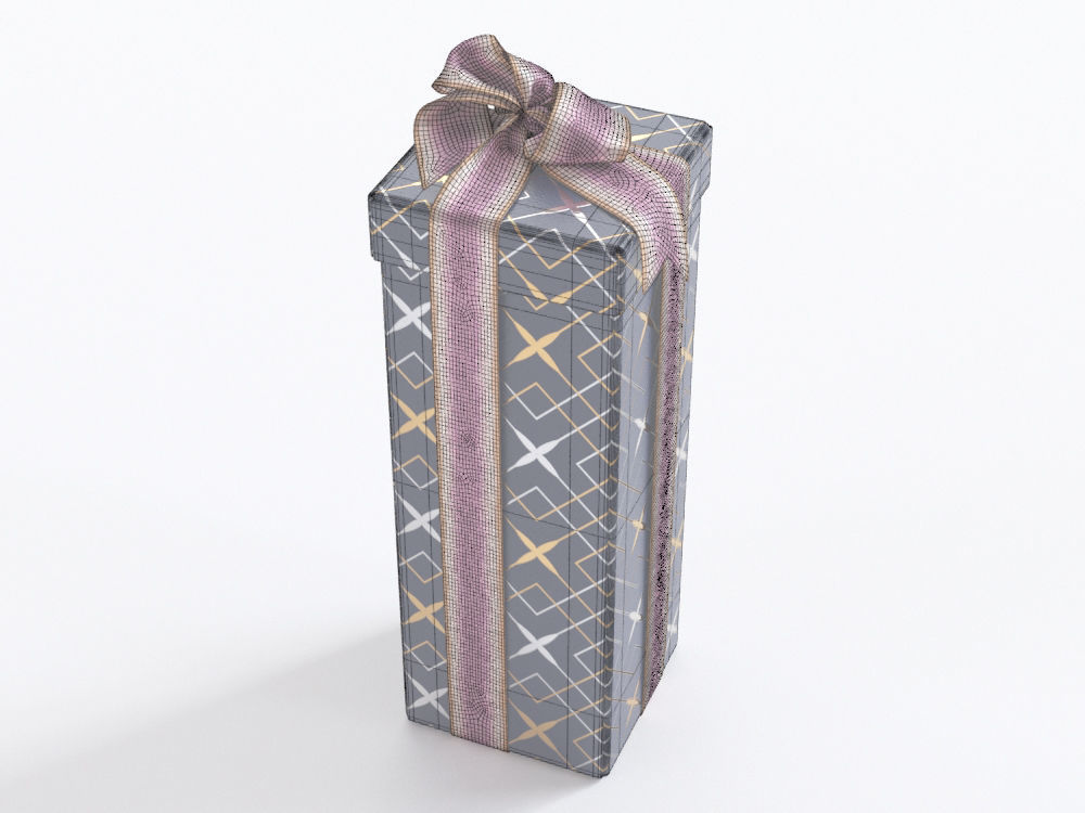 Gift boxes with bows part 1 3D model_5