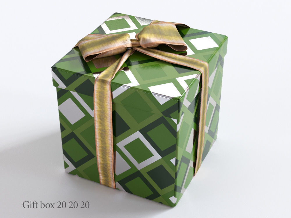 Gift boxes with bows part 1 3D model_13