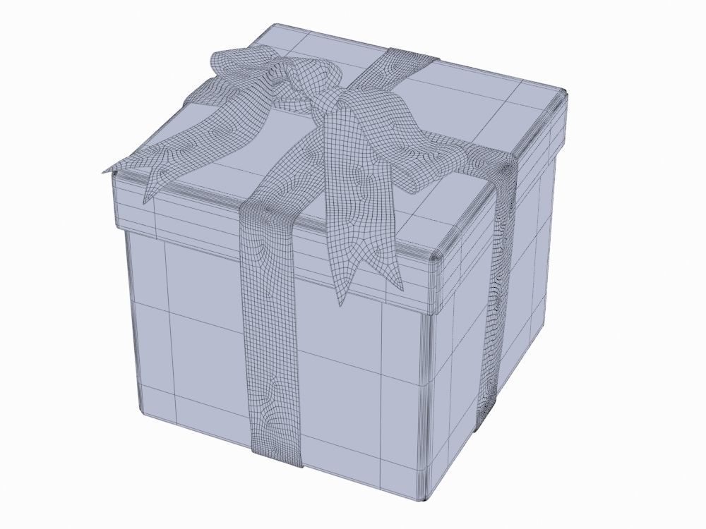 Gift boxes with bows part 1 3D model_11