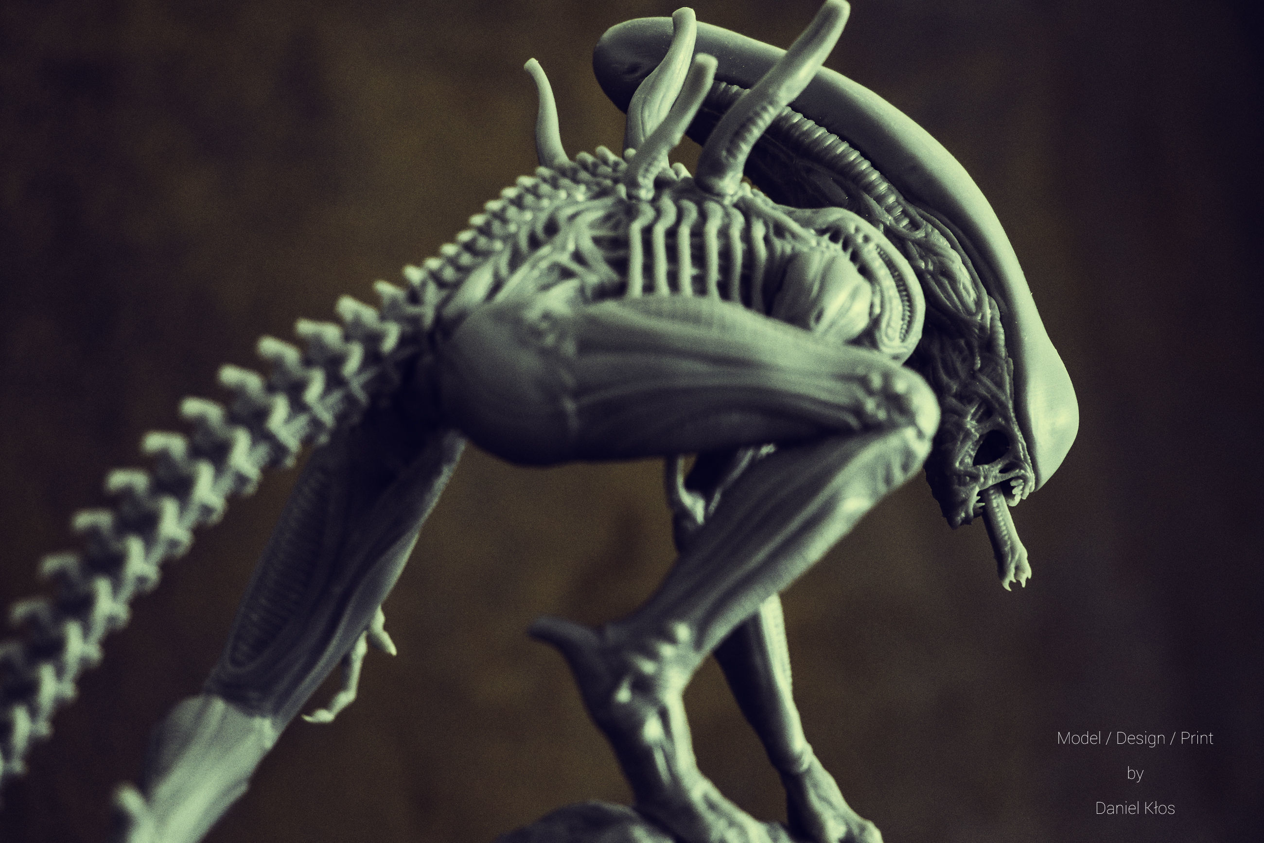 Alien Statue Fanart 3D print model_10