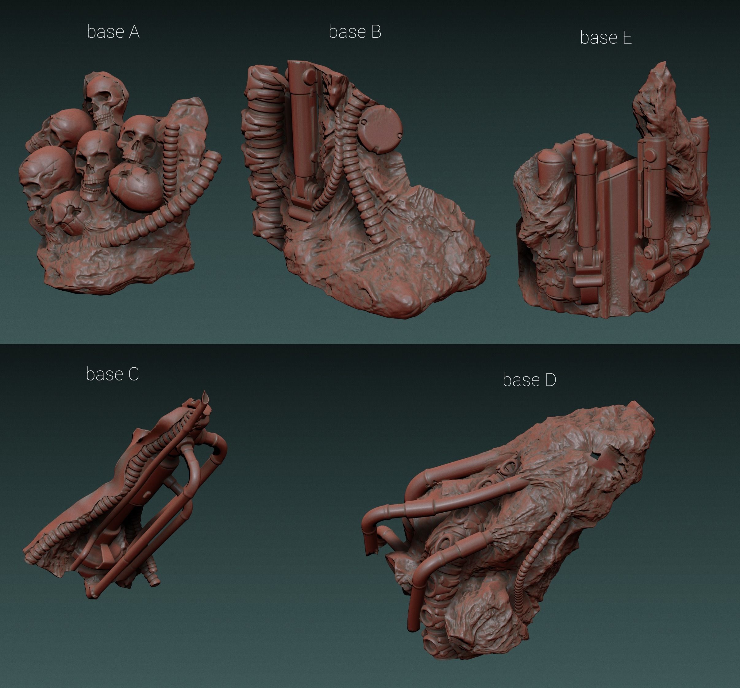 Alien Statue Fanart 3D print model_7