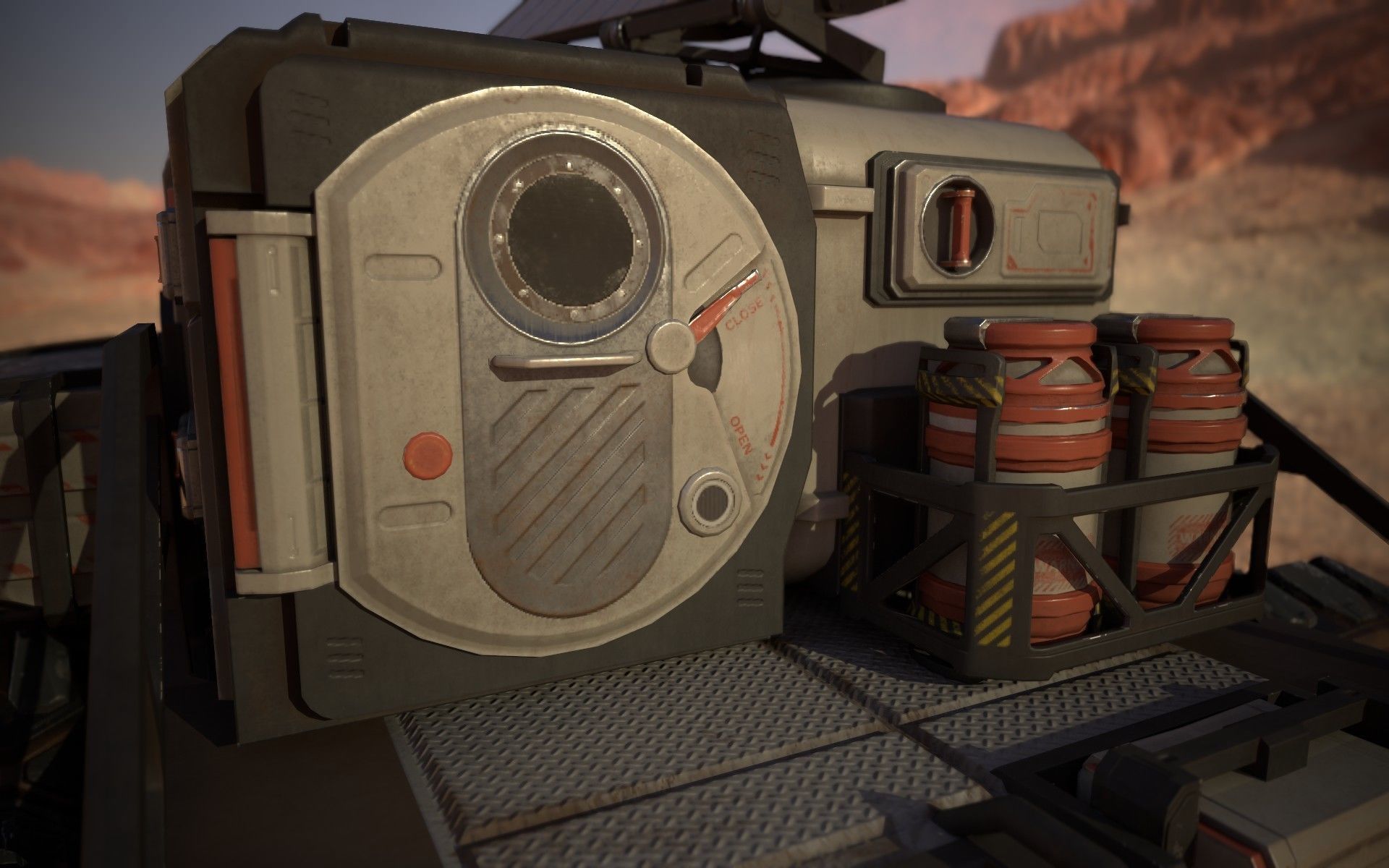 Sci-Fi Mars Rover II 3D model Low-poly 3D model_5