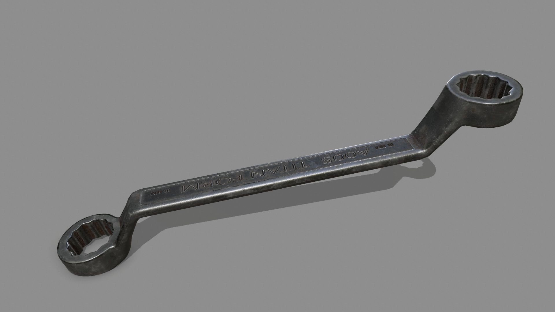 wrench Low-poly 3D model_5