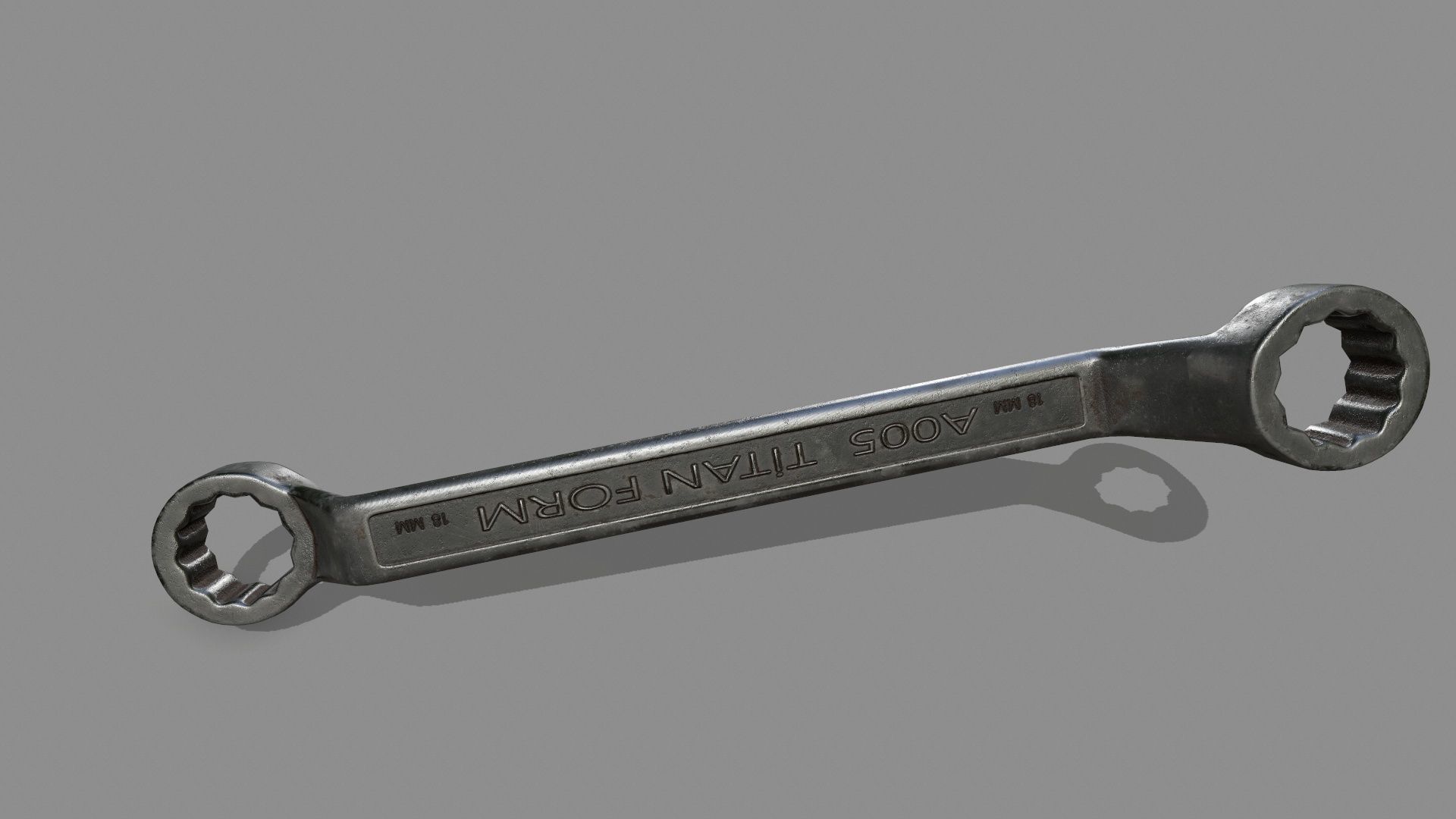 wrench Low-poly 3D model_6