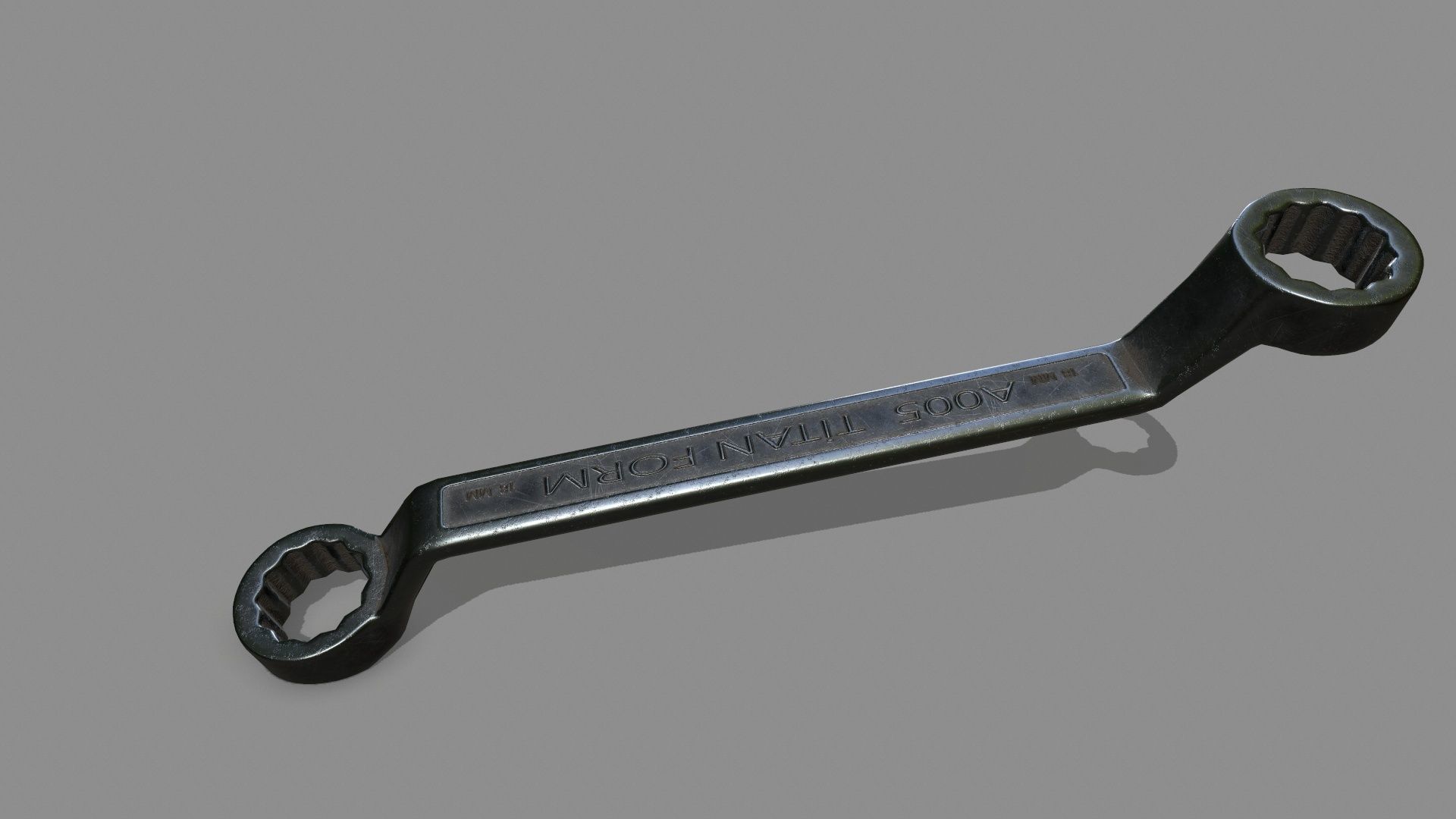wrench Low-poly 3D model_6