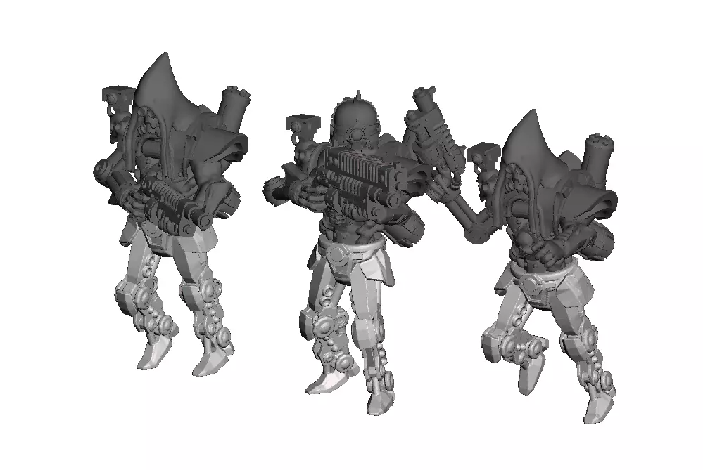 Dark Techno shooters and Vigilants - Extra legs only pack 2 3D print model