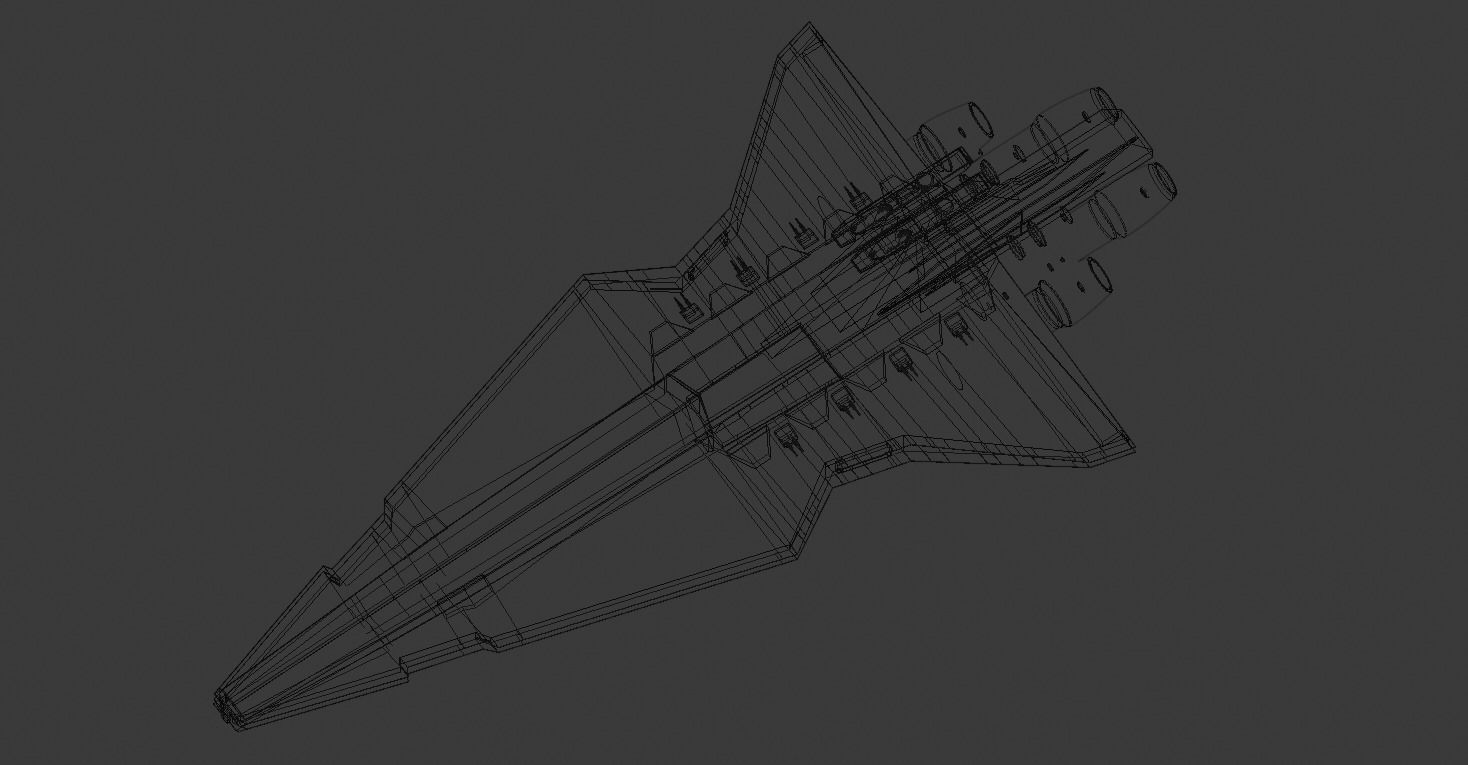 Star Wars - Venator Cruiser 3D model_7