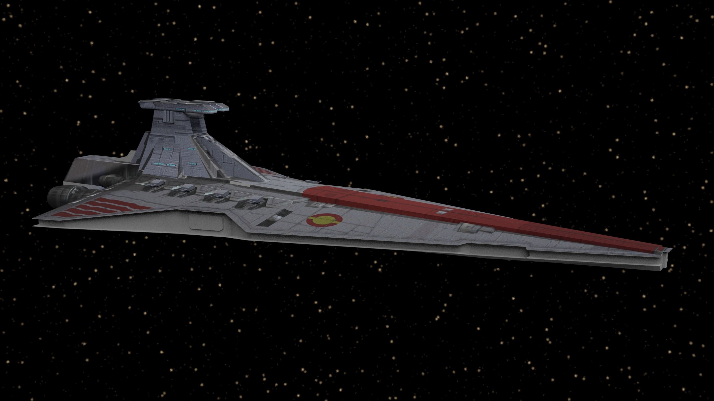 Star Wars - Venator Cruiser 3D model_2