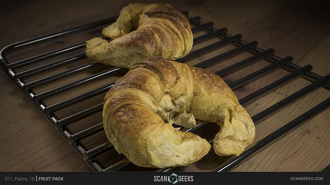 Pastry 01 - Photogrammetry Asset 3D PhotoScan Low-poly 3D model