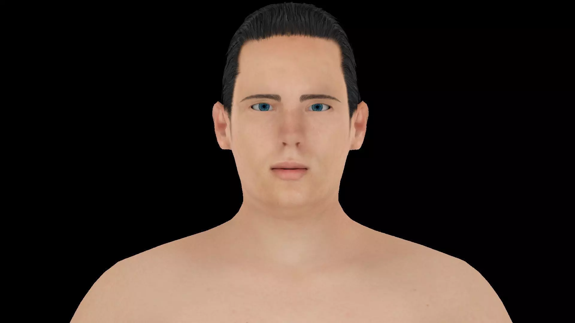 Model 5 male nude mannequin 3D model_0