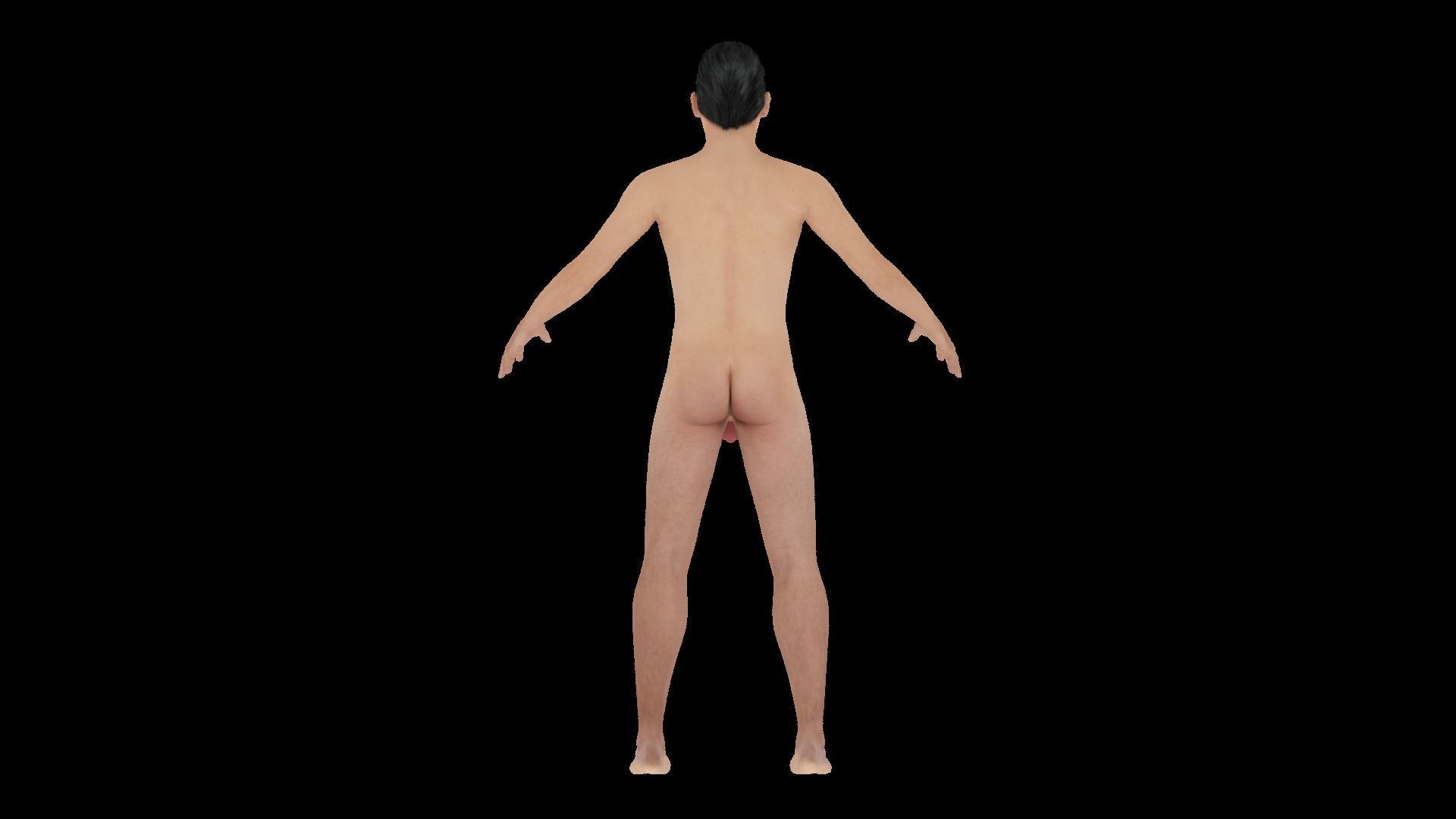 Model 5 male nude mannequin 3D model_4