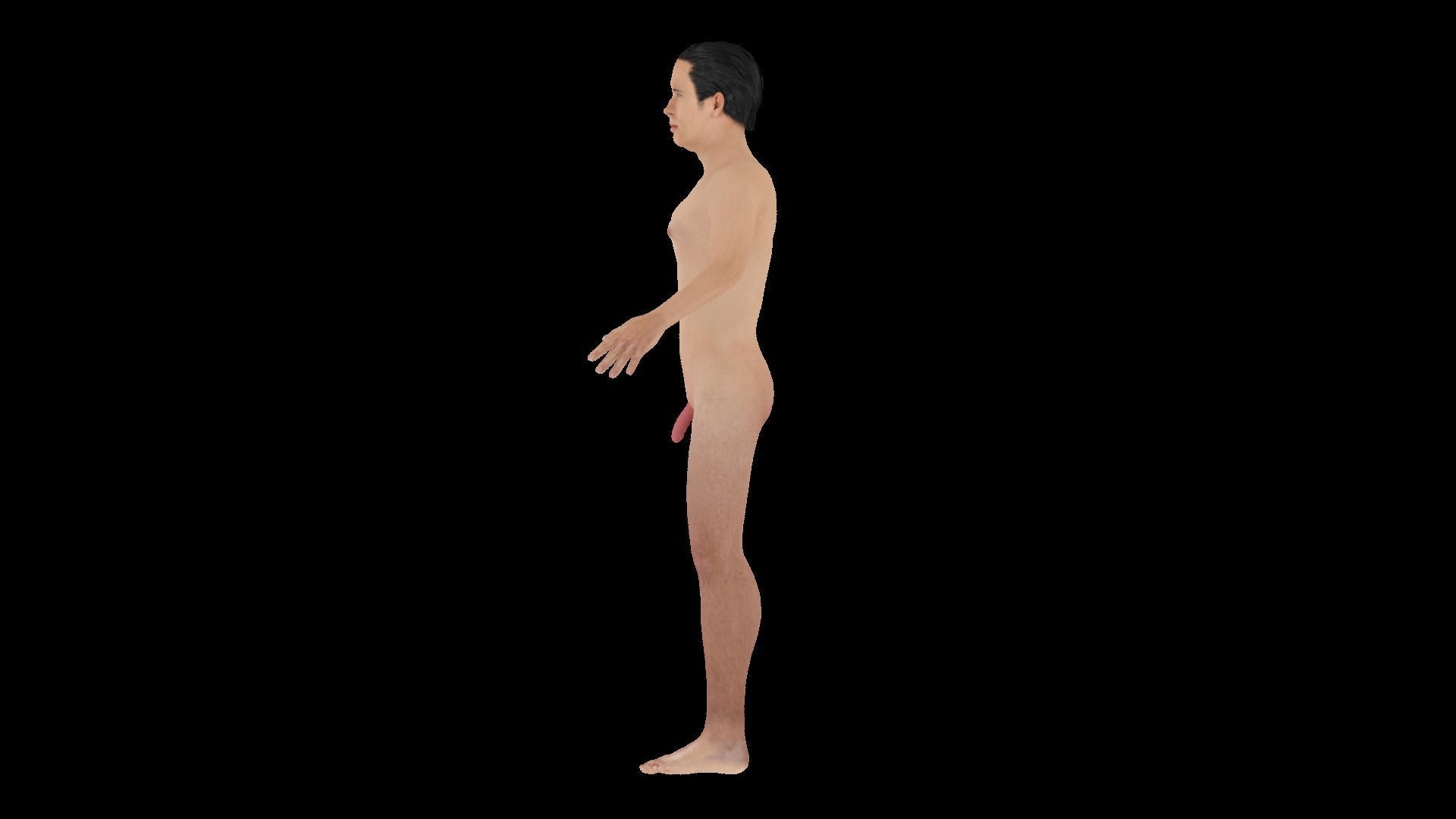 Model 5 male nude mannequin 3D model_3