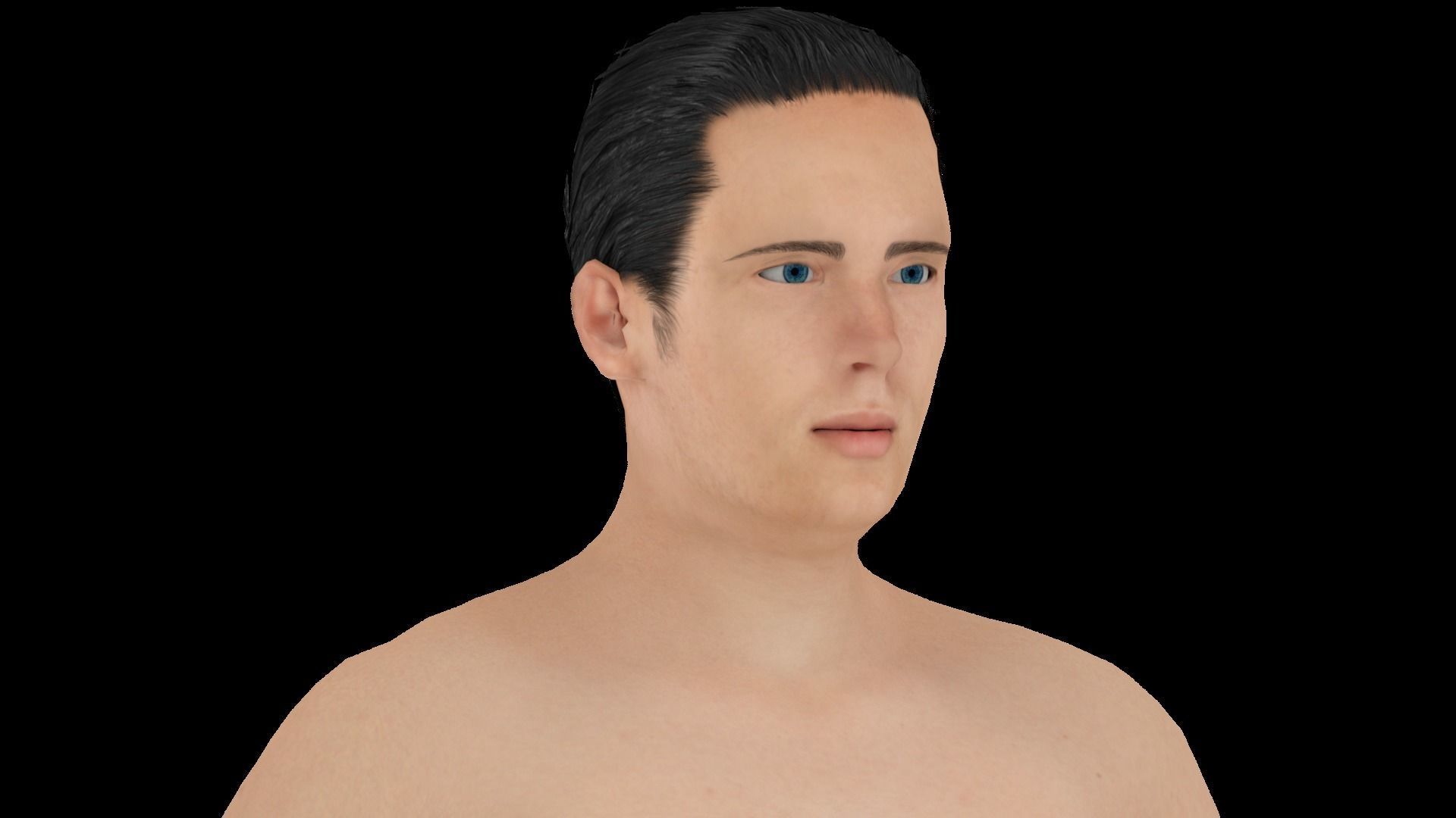 Model 5 male nude mannequin 3D model_1