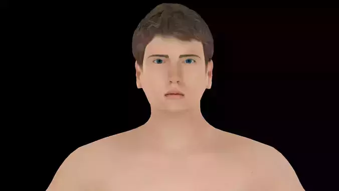 Model 4 nude male animation