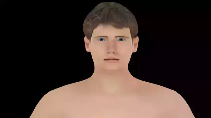 Model 9 male nude mannequin 3D model