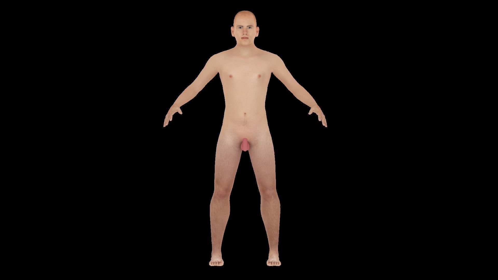 Model 12 male nude mannequin 3D model_2