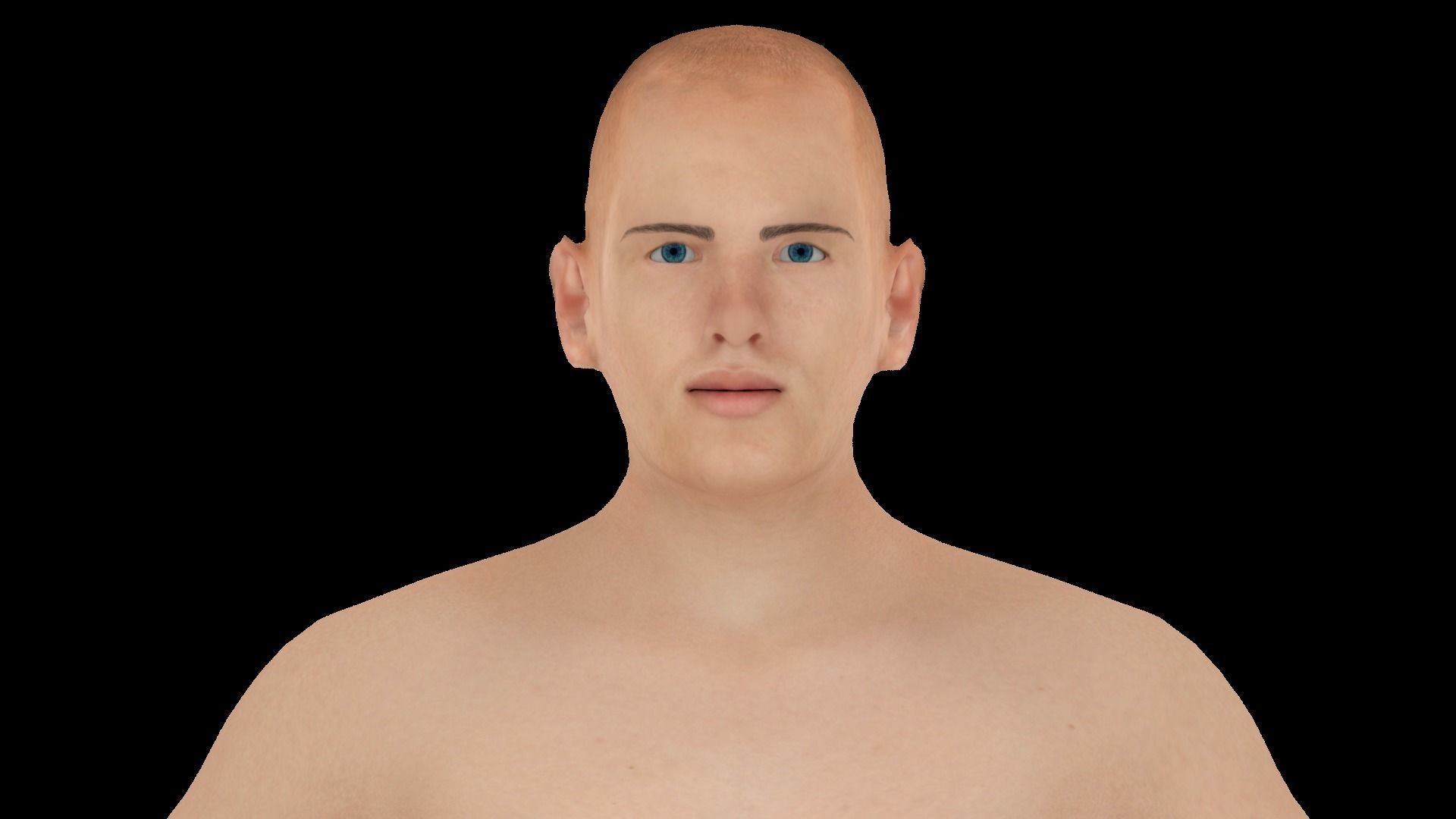 Model 12 male nude mannequin 3D model_1