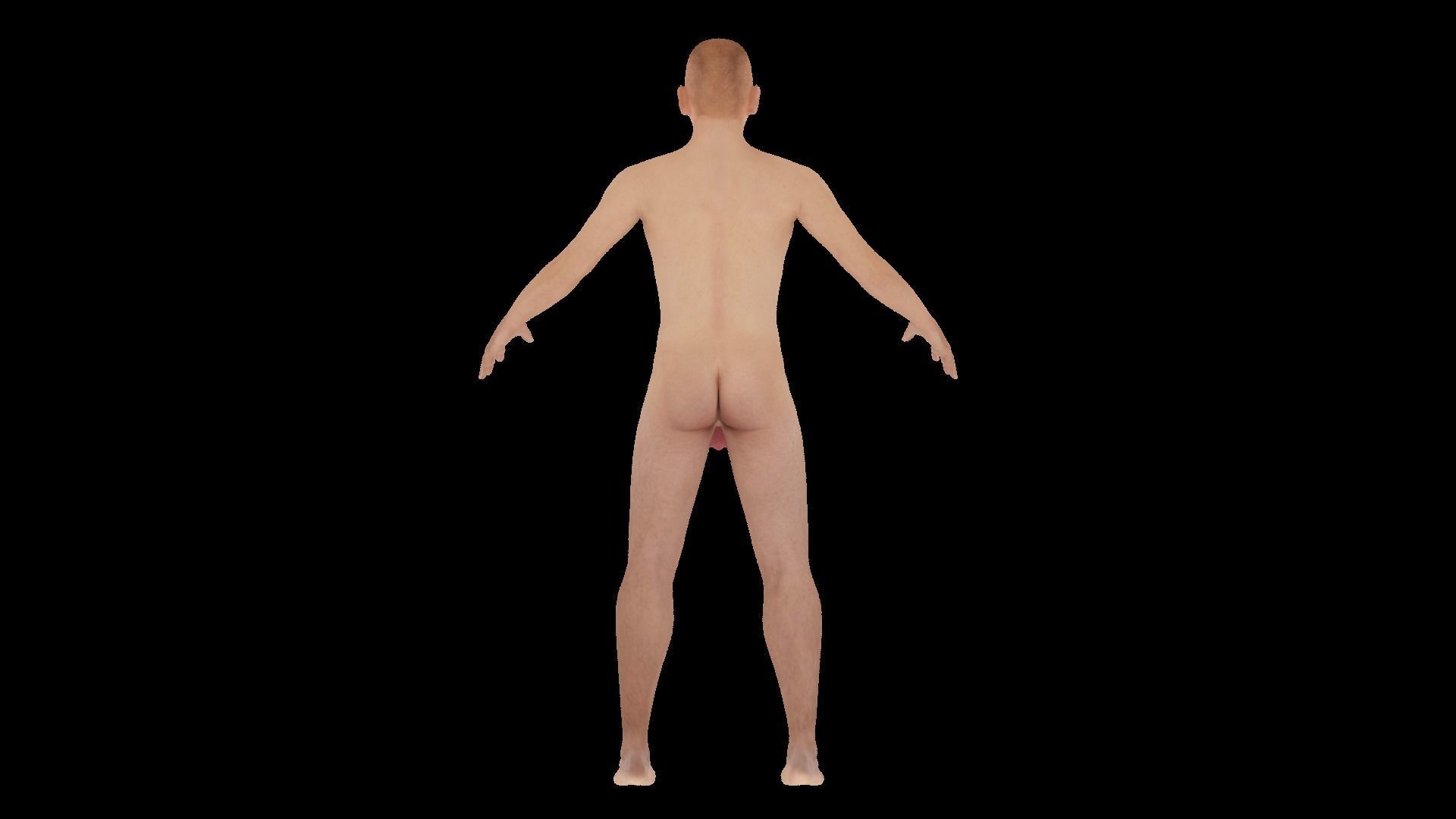Model 12 male nude mannequin 3D model_4