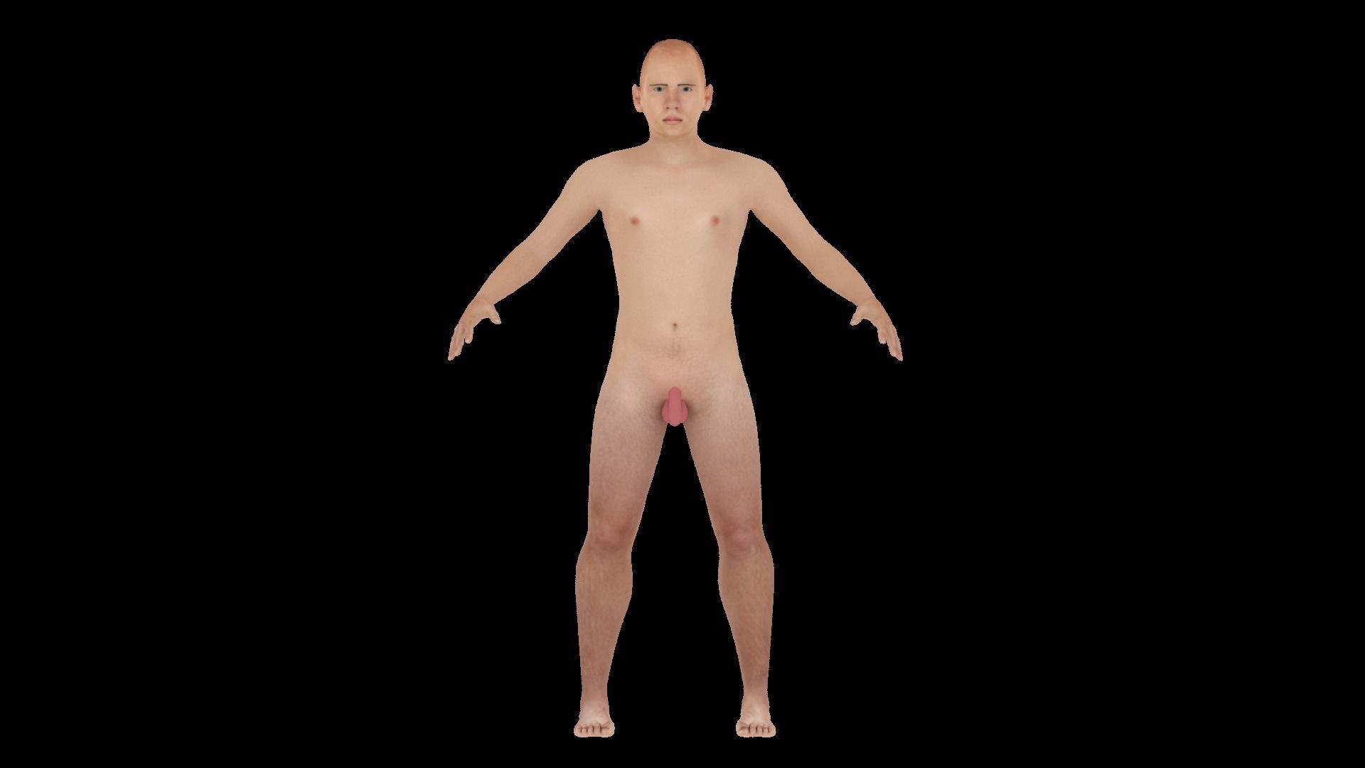 Model 16 male nude mannequin 3D model_2