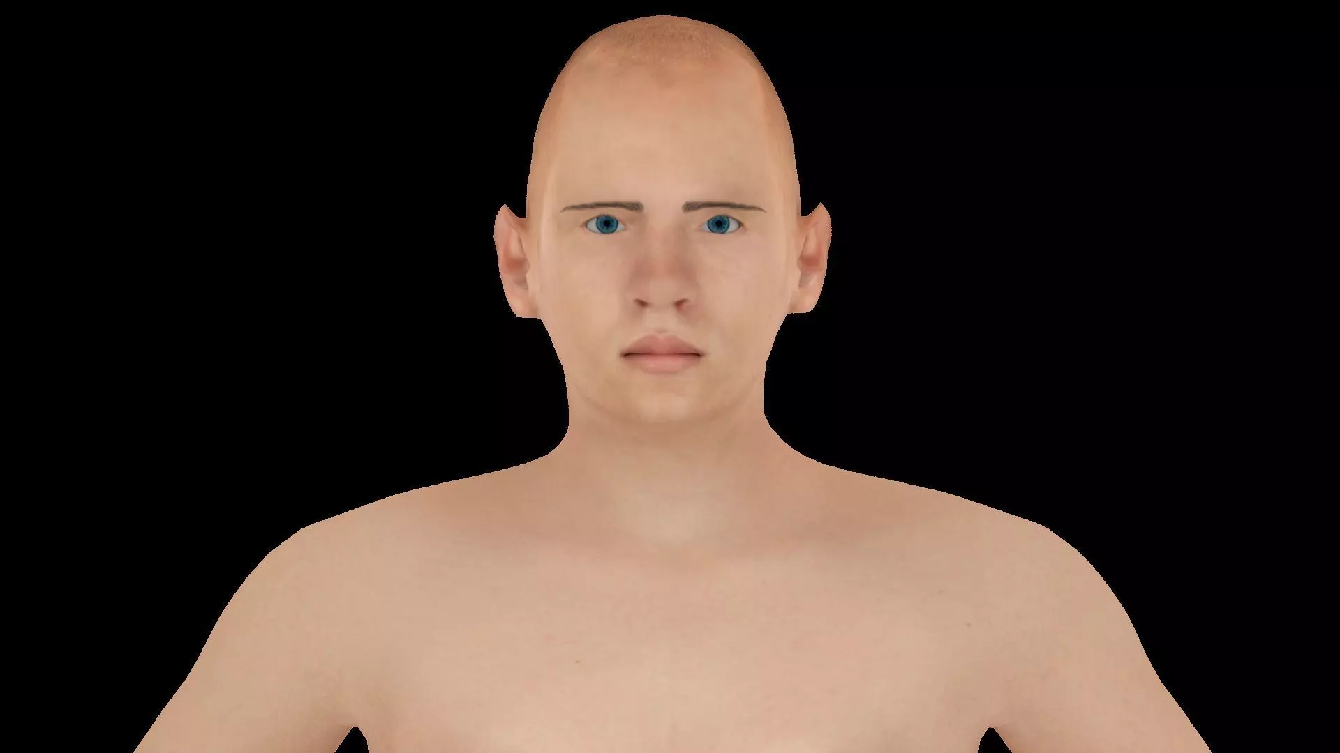 Model 16 male nude mannequin 3D model_0