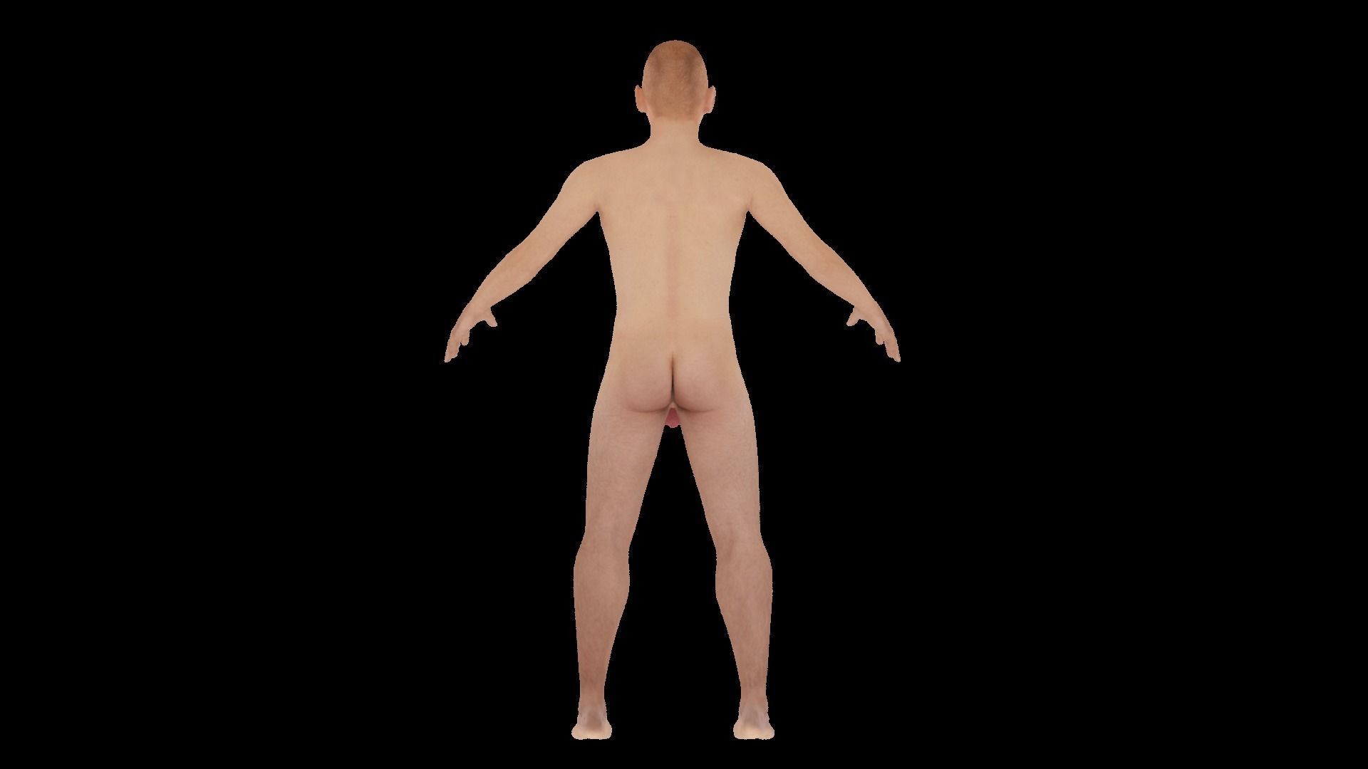 Model 16 male nude mannequin 3D model_4