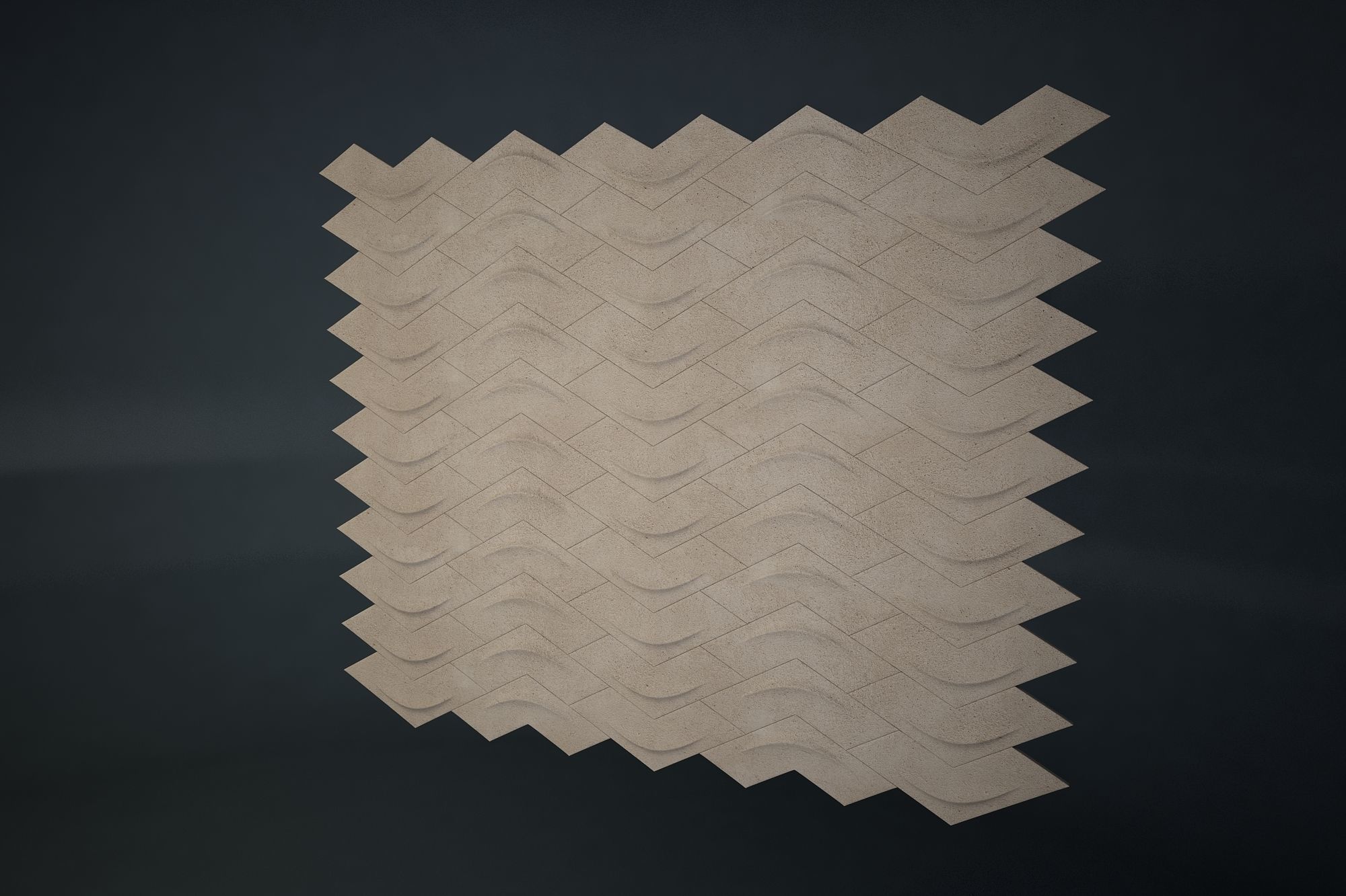 02 TRIDIMENSION PATTERN WALL 3D model_10