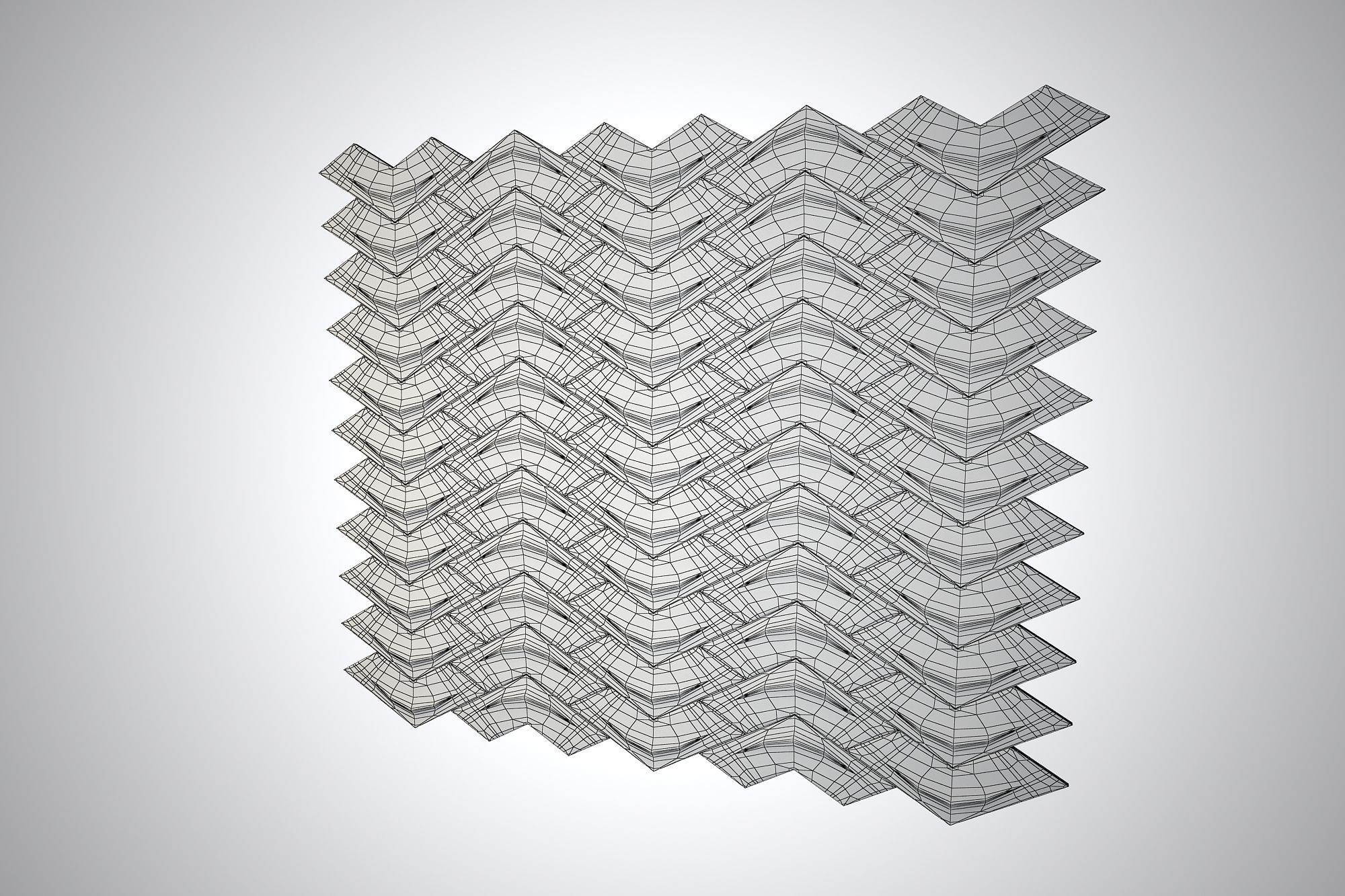 02 TRIDIMENSION PATTERN WALL 3D model_9