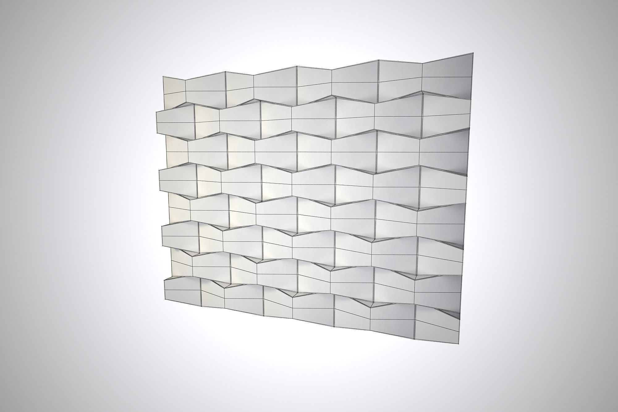 02 LIGHTWEIGHT PATTERN WALL 3D model_7