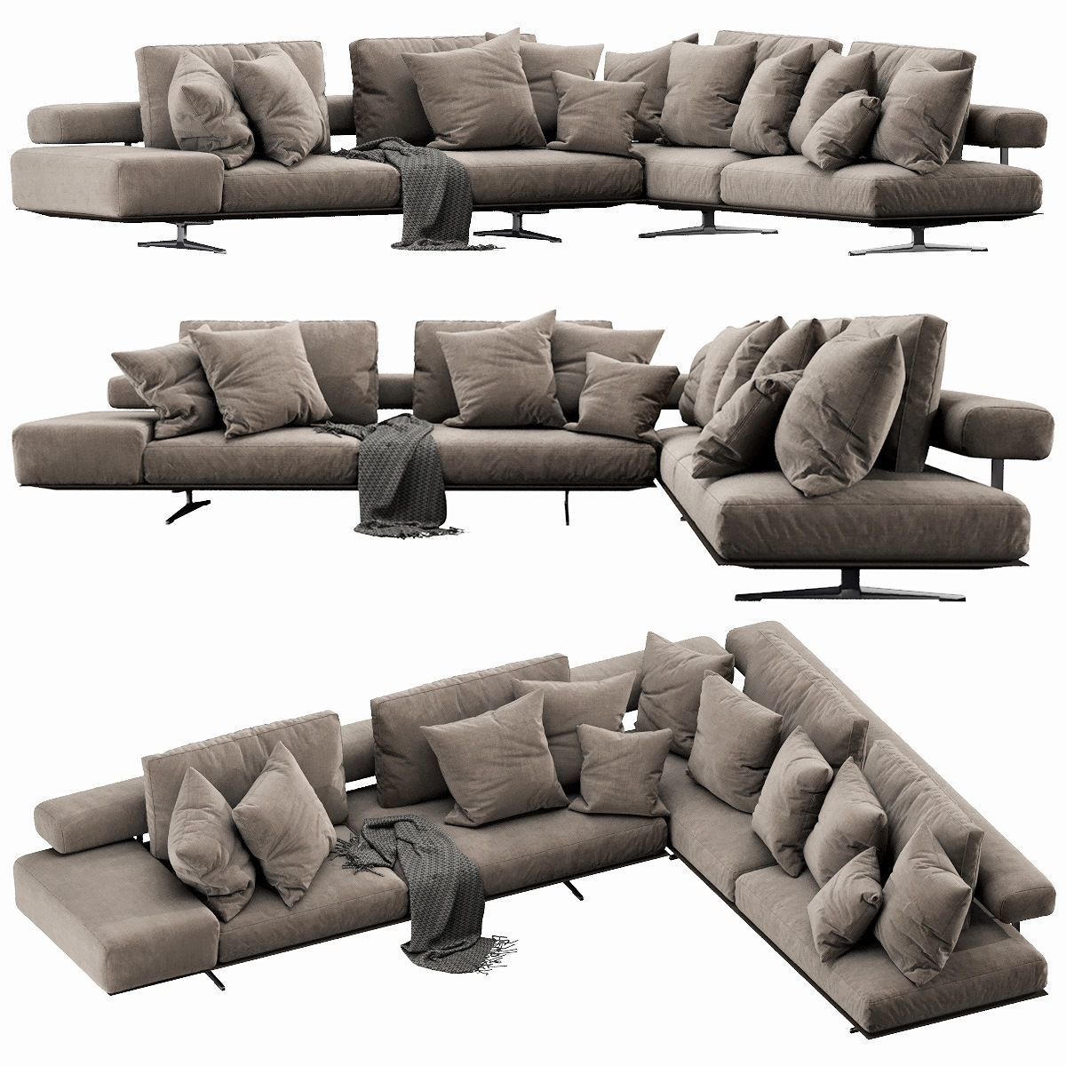 Flexform Wing Sectional 3D model_1