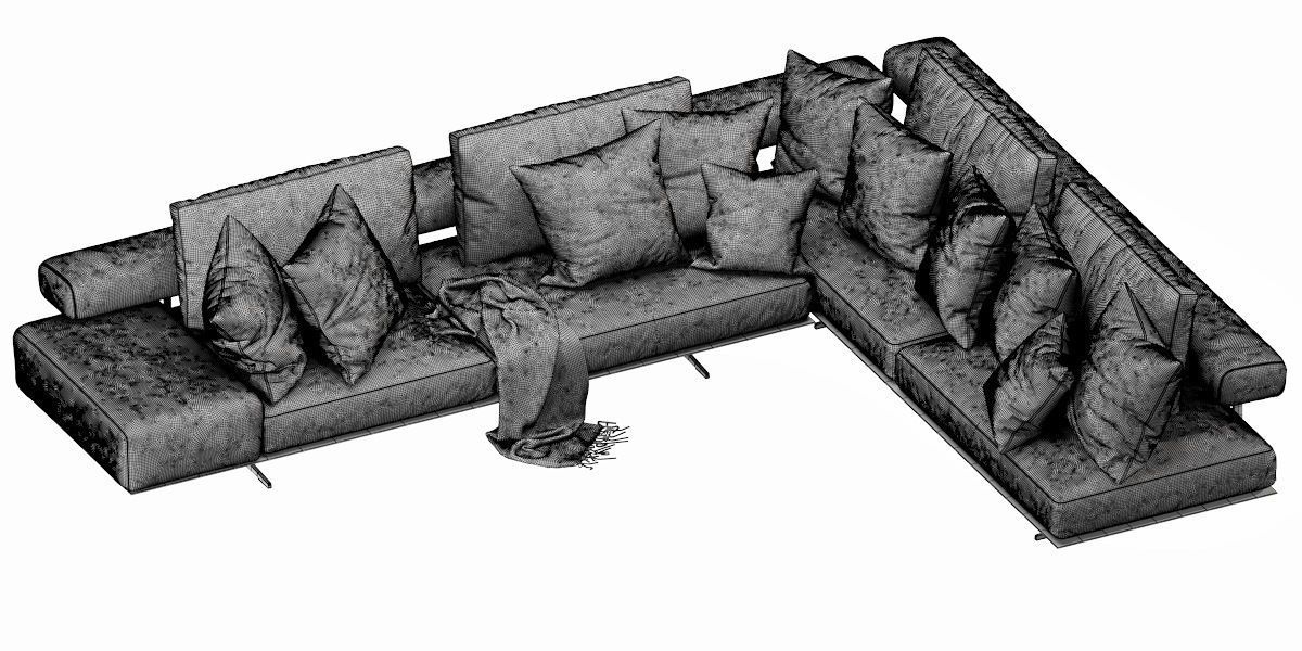 Flexform Wing Sectional 3D model_9