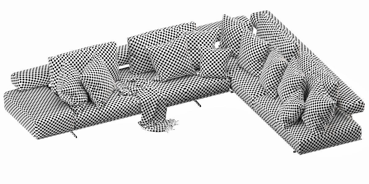 Flexform Wing Sectional 3D model_10