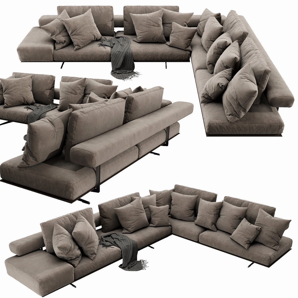 Flexform Wing Sectional 3D model_2