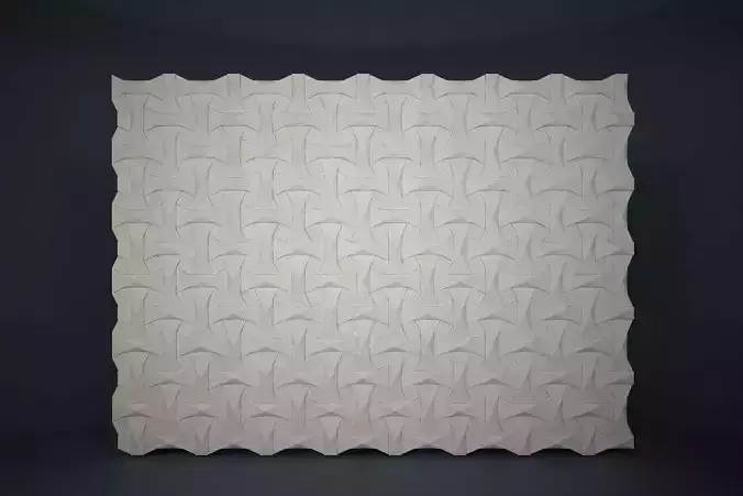 01 KAZA PATTERN WALL 3D model