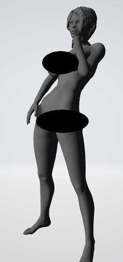 NUDE SEXY POSE1 3D print model_1