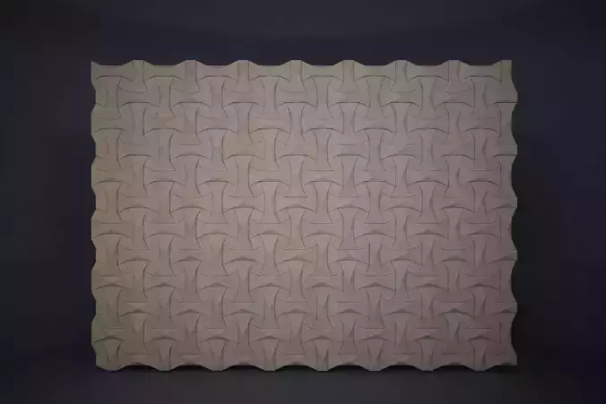 02 KAZA PATTERN WALL 3D model