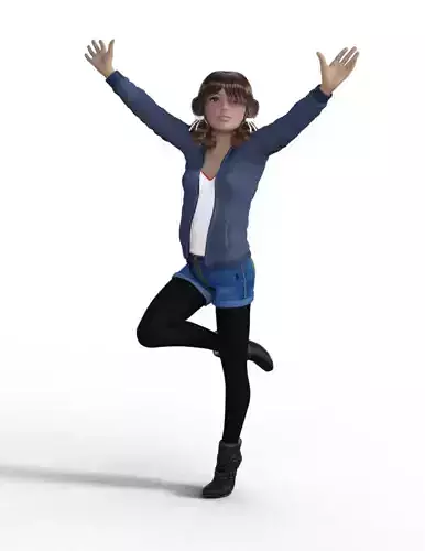 3D character clare 3D model
