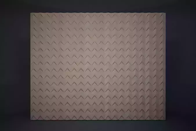 02 HUES PATTERN WALL 3D model