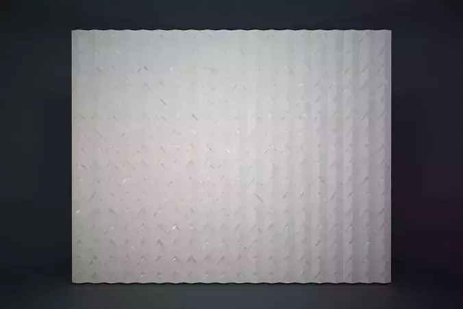 03 HUES PATTERN WALL 3D model
