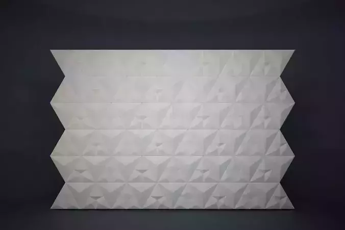 01 KAZA PATTERN WALL Low-poly 3D model