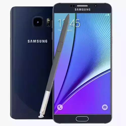 Samsung Galaxy Note 5 Black Sapphire 3D model