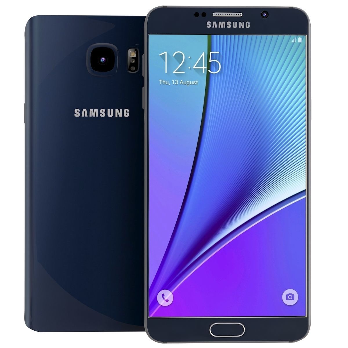 Samsung Galaxy Note 5 Black Sapphire 3D model_2