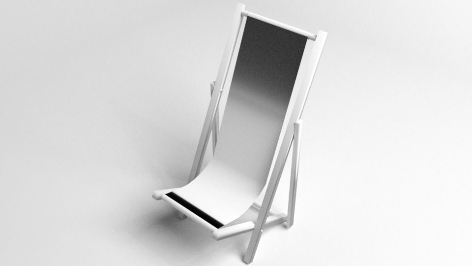 Deck Folding Chair 3D model_4