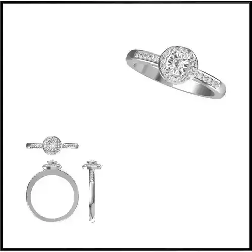 JCD Format Unique bridal set rings autocad jewelry