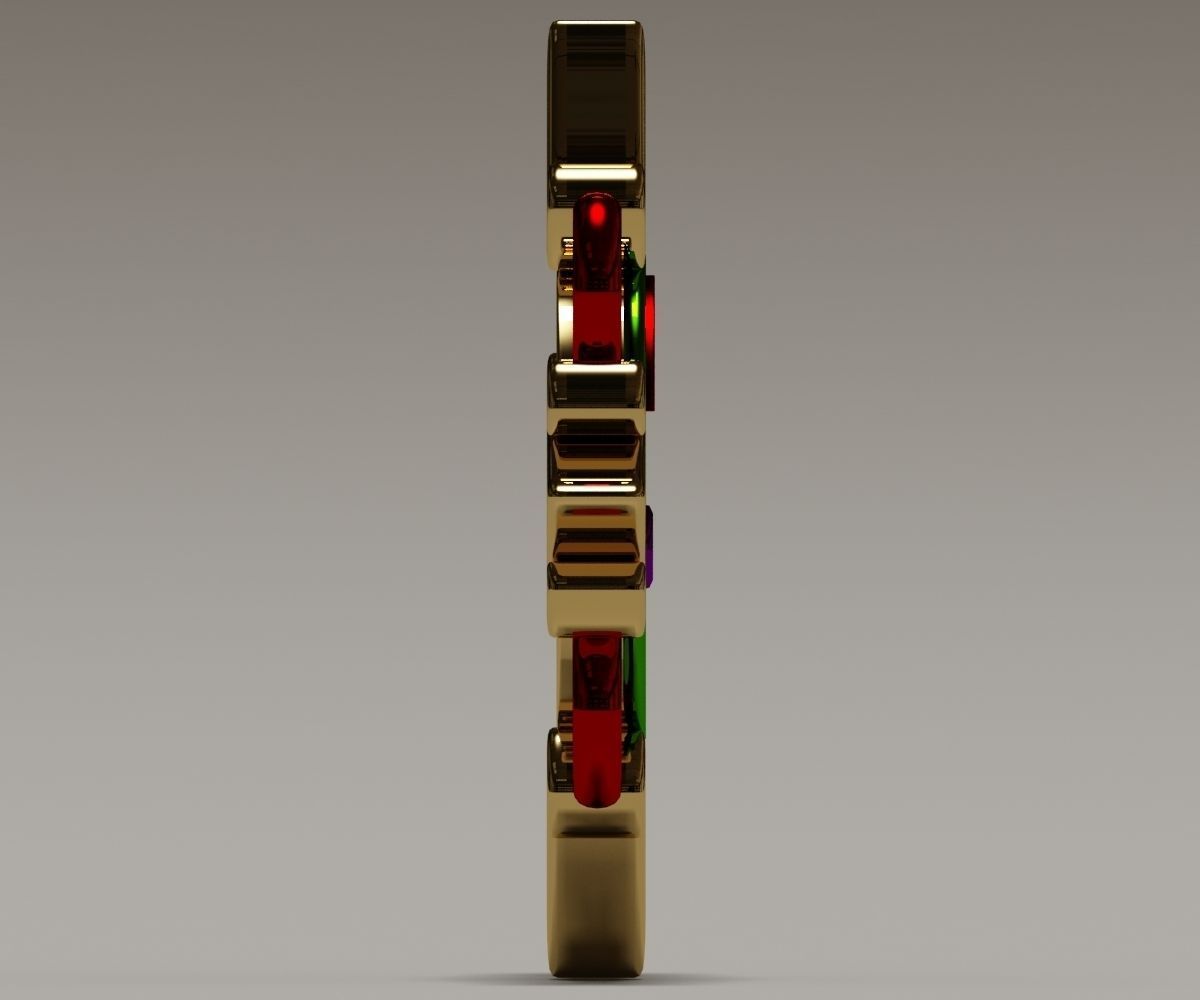 Mayan Alien Golden Sun 3D model_3